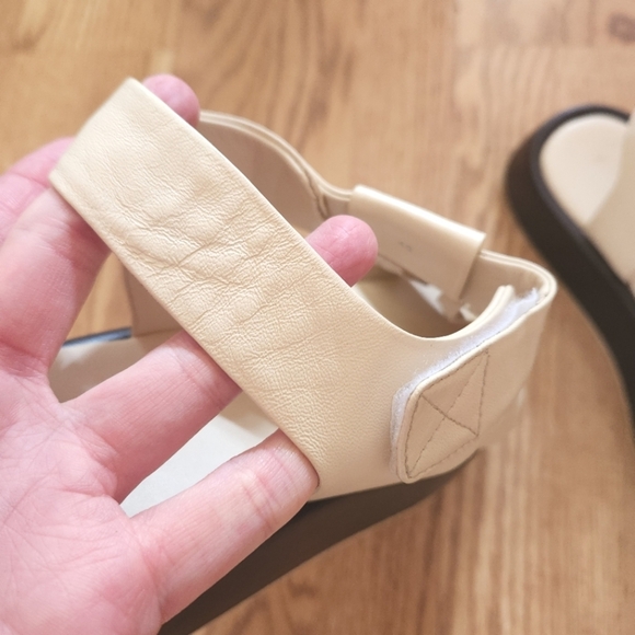 EUC Pilcro Anthropologie Fisherman Platform  Cream Sandals, Size 40 Or 9 - Picture 2 of 13